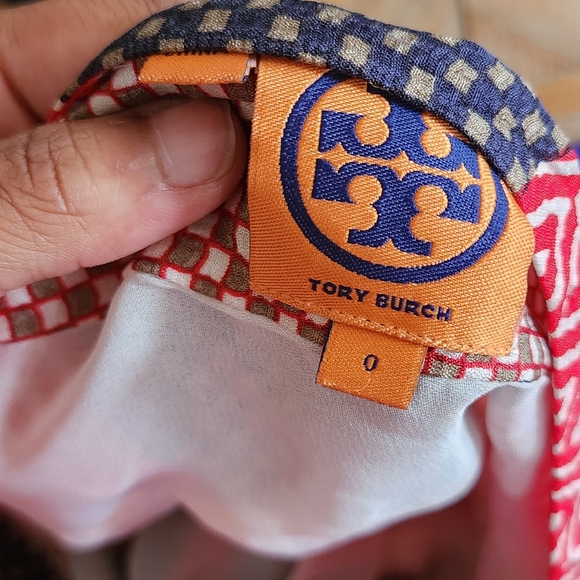 💙Tory Burch Silk Multicolor Printed Dress☆ - Picture 4 of 4